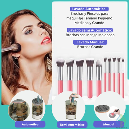 Limpiador Eléctrico de Brochas de Maquillaje