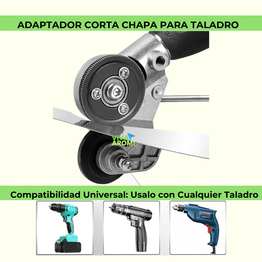 Adaptador Corta Chapa para Taladro Eléctrico