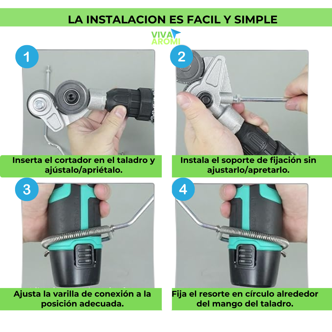 Adaptador Corta Chapa para Taladro Eléctrico