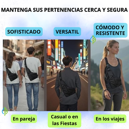 Bolso Cruzado Antirrobo – Impermeable, Versátil y con Estilo
