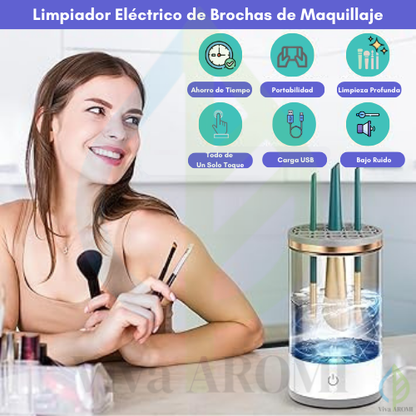 Limpiador Eléctrico de Brochas de Maquillaje
